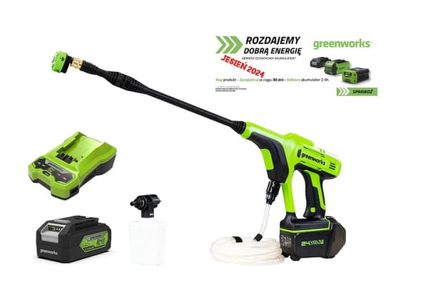 Högtryckstvätt Greenworks G24PWK4