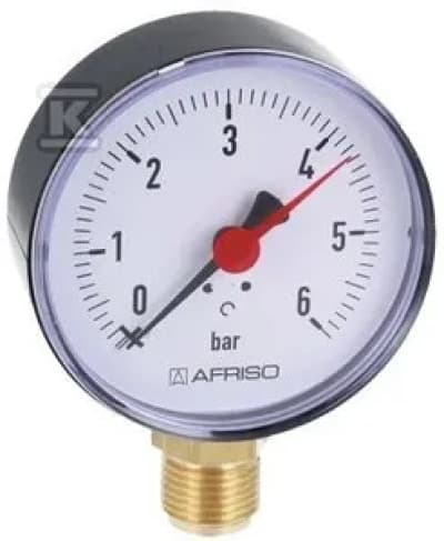Afriso-lämmityspainemittari RF 80mm - 63563