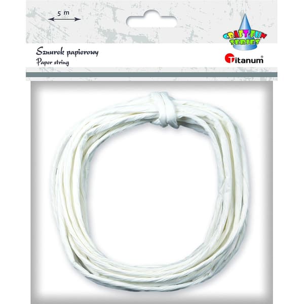 Papirsnor 3,5mmx5m hvid