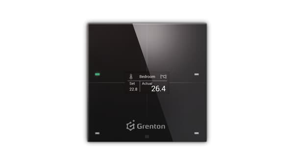 GRENTON SMART PANEL 4B, OLED, TF-BUS, SVART, SPS-204-T-01