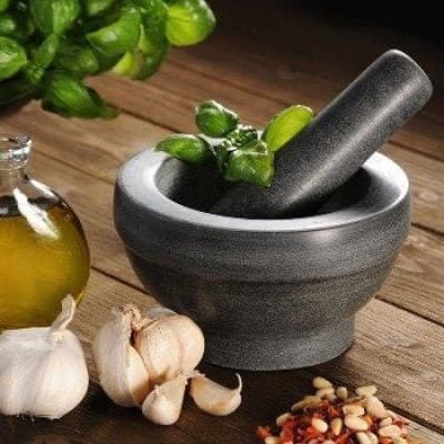 Kesper Granit messing sort Ø 16 cm