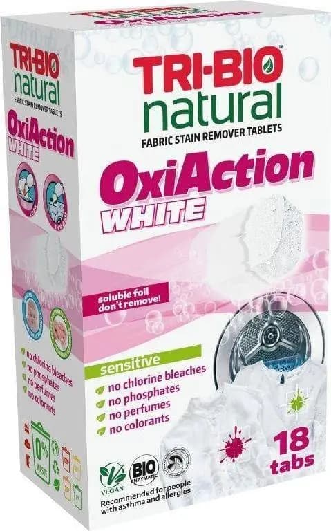 Tri-Bio TRI-BIO, Pesutabletit OXI ACTION WHITE, 18 kpl