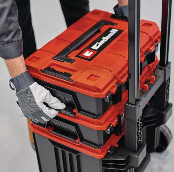 Systemväska E-Case Tower (svart/röd, 1x E-Case L, 2x E-Case S)