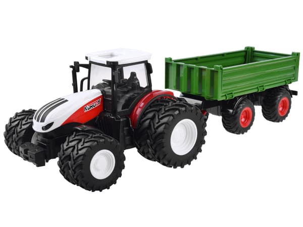 Fjärrstyrd traktor + grön släpvagn RC0602
