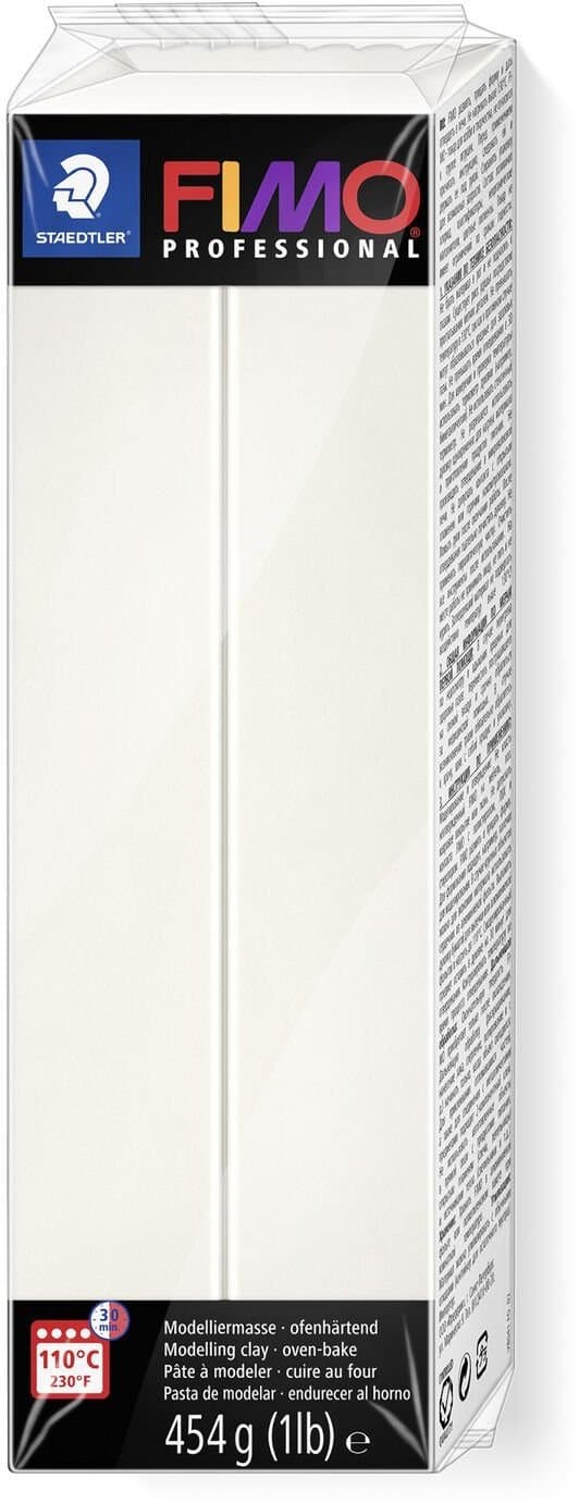 Hærdende masse Fimo 454g porcelæn