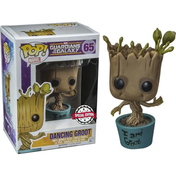 POP figur Marvel Guardians of the Galaxy Dancing I Am Groot Eksklusiv