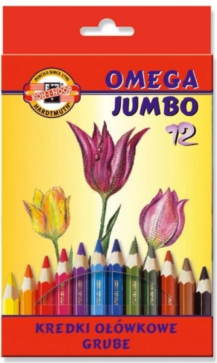 Omega Jumbo Pennor 12 Färger