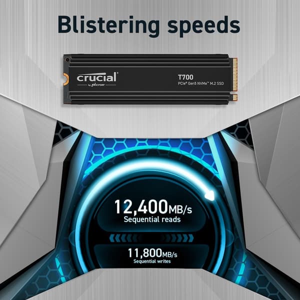 Crucial T700 - SSD - 2 TB - PCI Express 5.0 (NVMe)