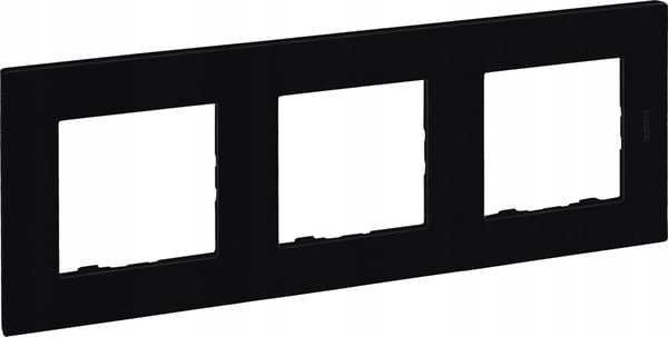Legrand Niloe Step - kolmoiskehys 3x - musta 863593