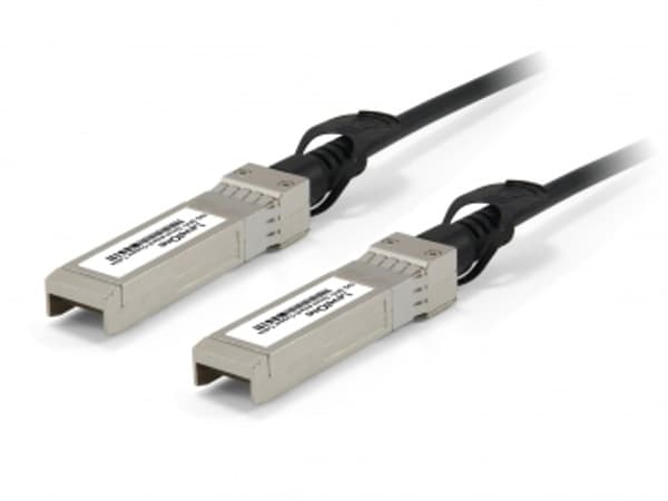 LevelOne DAC-0105 InfiniBand/fibre optic cable 5 m SFP+ Sort, Rustfrit stål