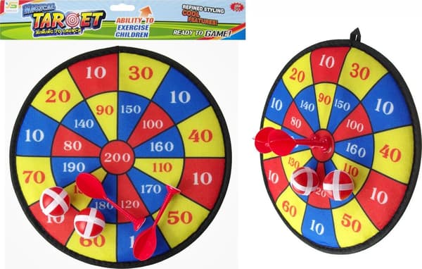 Mega Creative Väskasköldset med kardborre och kardborrepilar