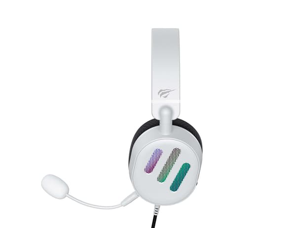 Gaminghörlurar Havit H2038U RGB (vit)