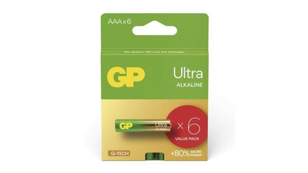 GP ALKALIPARISTO ULTRA AAA (LR03) 6VP /6kpl /