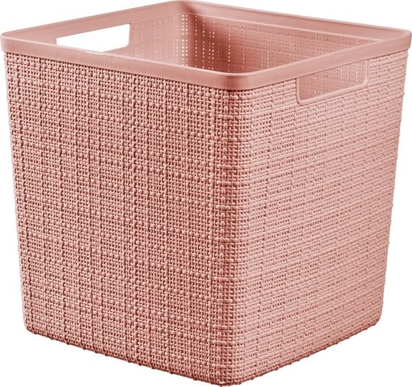 CURVER FYRKANTIG KORG 17L /PUDER ROSA
