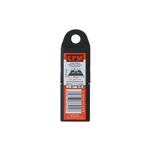 TRAPEZOIDAL BLADES 10 PIECES BLACK