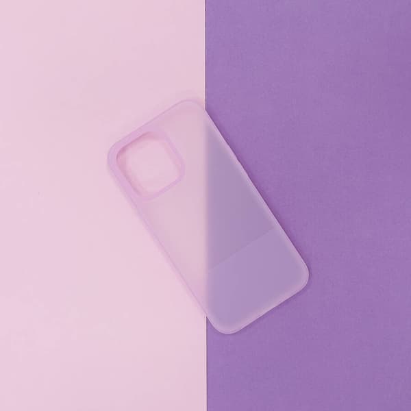 Kingxbar Plain Series Cover til iPhone 13 Pro Silikonecover lilla