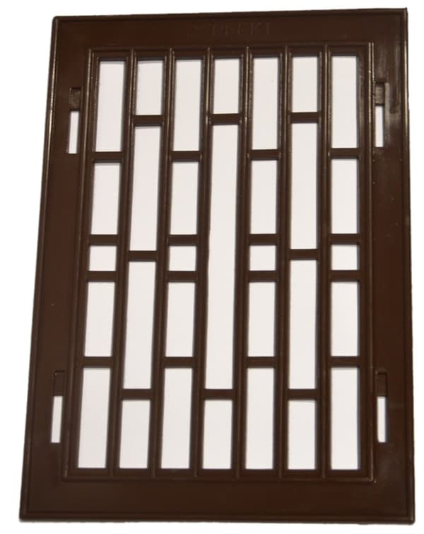 PLASTGALLER MED METALLRAM 14*21CM BRUN
