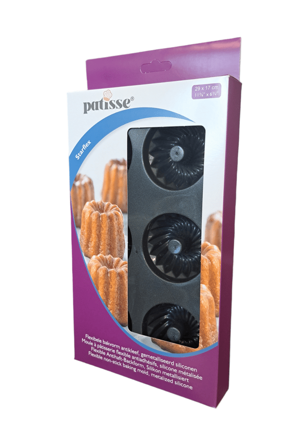 Silikoneform til 6 mini plantains 29x17cm STARFLEX - Patisse