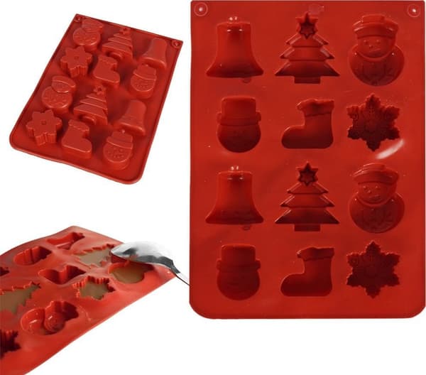 La Cucina Chokoladeform, Praline, Julemotiver, Silikone