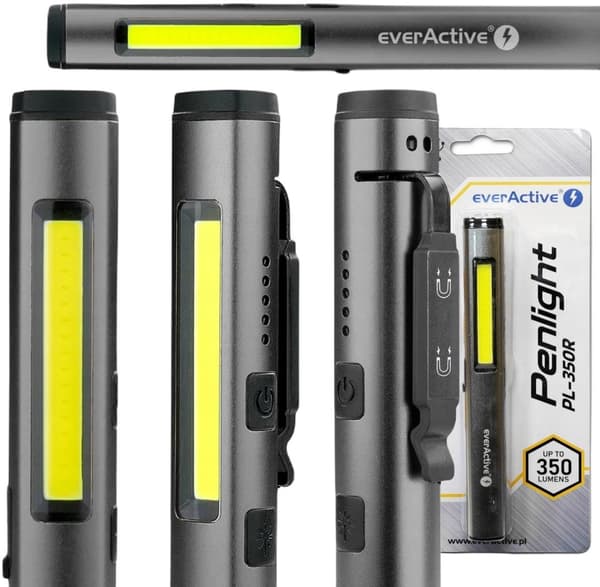 EverActive PL-350R Genopladelig Værksted Inspektionsdiode (LED) Lommelygte
