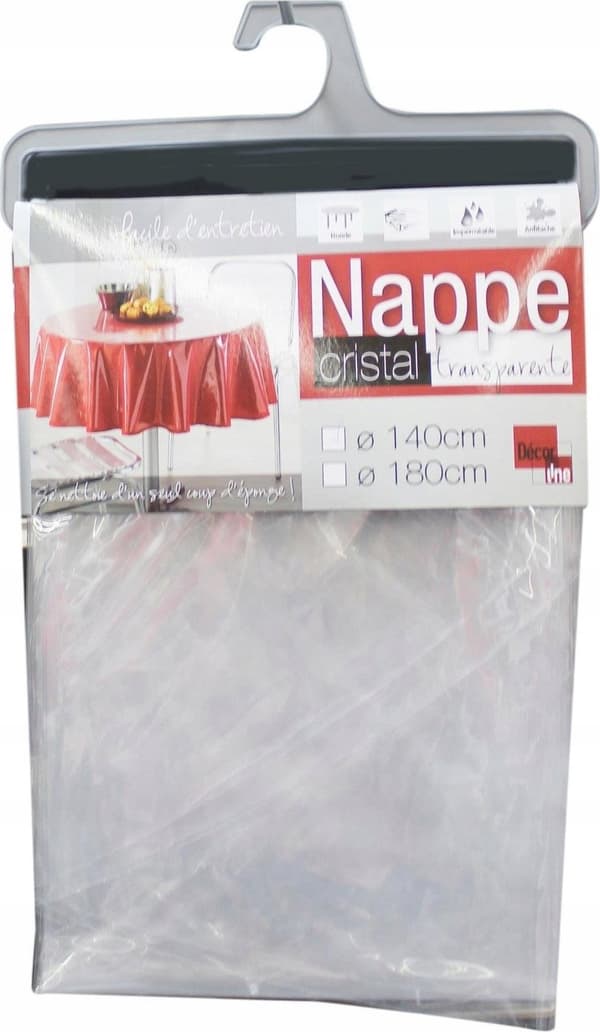 Douceur d`Interieur Oval Duk transparent, 140 x 240 cm