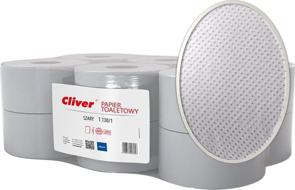 Cliver 130m 1w wc-paperi harmaa (12)