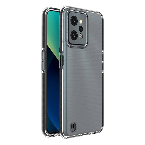 Spring Case Hülle til Realme C31 Silikonecover med ramme sort