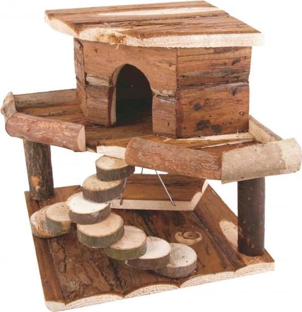 Panama Pet Træhus til gnavere, træ, 19x19x27.5cm