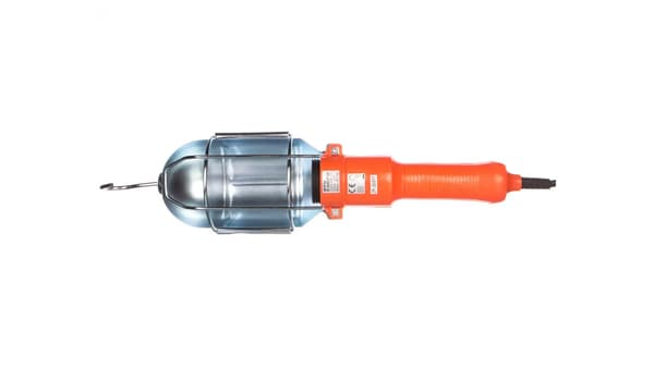 Bärbar armatur, E27, 5m, max 60W, orange
