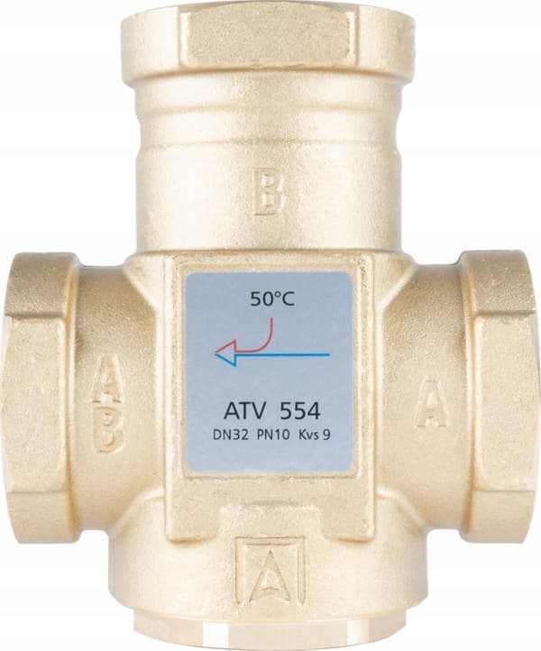 Afriso Temperaturventil ATV 554, DN32, Rp1 1/4\", kvs 9, 50°C