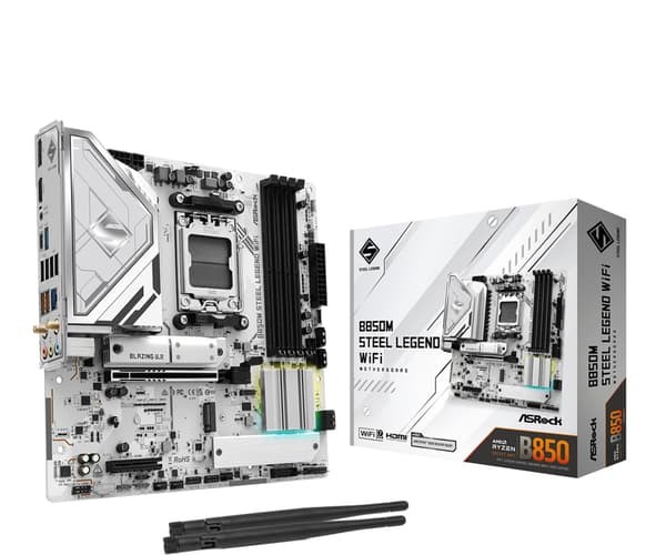 ASRock B850M STEEL LEGEND WIFI - emolevy - micro ATX - Socket AM5 - AMD B850
