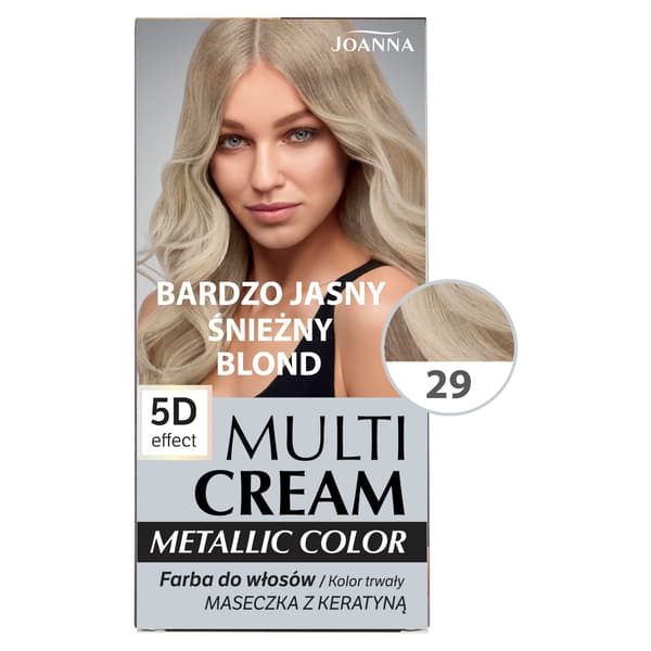 Joanna Multi Cream Metallic Color 5D Effect 29 erittäin kirkas vaalea blondi