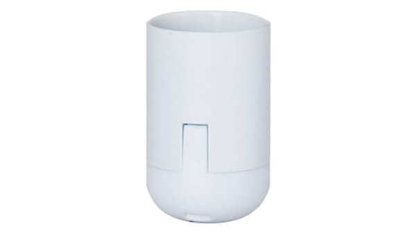 Termoplastisk holder E-27-6, 4A, 250V hvid F4.0107