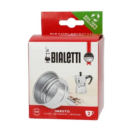 Bialetti - Ersättningsfiltertratt för 2tz aluminiumkaffebryggare