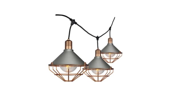 Trädgårdsslinga Rosa Guld 6x E27 3m IP65 8975