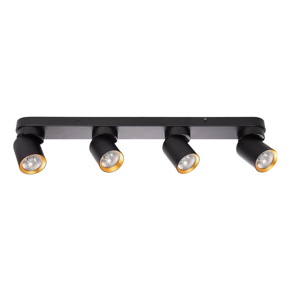 Taklampa Andy 4xGU10 Svart + Guld