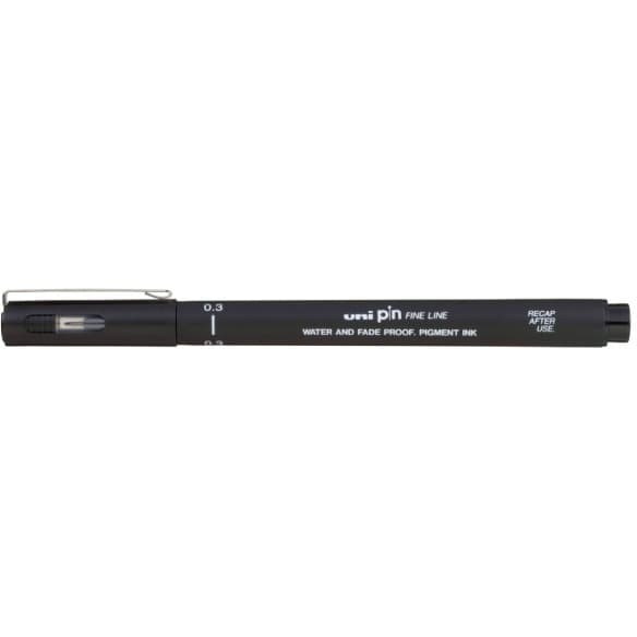 Uni Mitsubishi Blyant 0.3MM 200 Sort