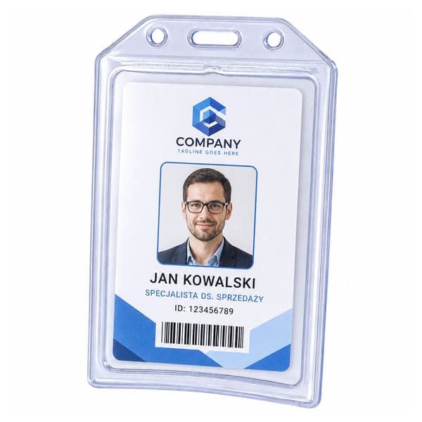 ID-kortsfodral Transparent Vertikalt 10.5 x 6 cm