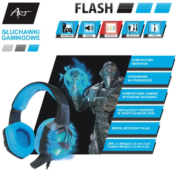 FLASH GAMING HÖRLURAR (ver 2023)
