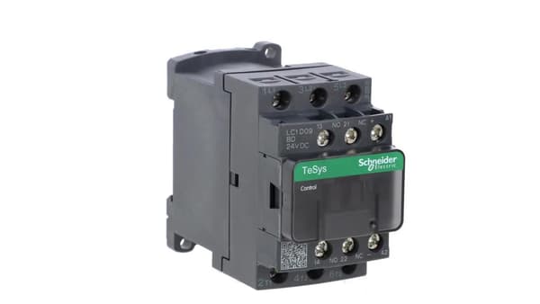 TeSys Deca effektkontaktor 9A 3P 24V DC 1Z 1R LC1D09BD