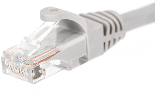 NETRACK BZPAT16 Netrack patchkabel RJ45, støbt dæksel, kat. 6 UTP, 1m grå