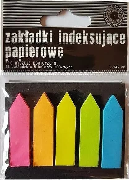 Neon papirindeksindlæg