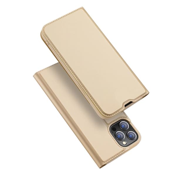 Dux Ducis Skin Pro Holster Flip Cover til iPhone 13 Pro guld