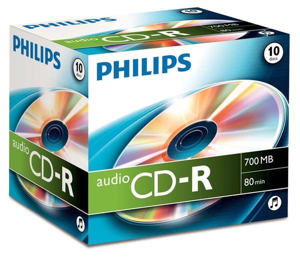 1x10 Philips CD-R 80Min Audio JC