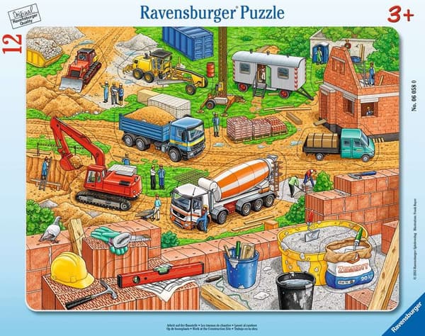 12el ram pussel Vad passar här - Byggarbetsplats 060580 RAVENSBURGER p40