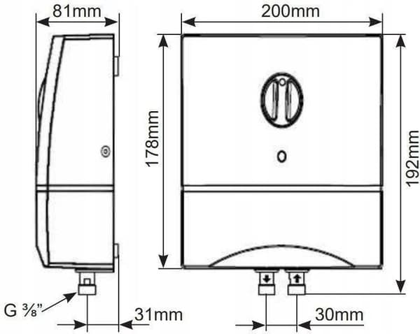 Vedenlämmitin Biawar OP-5C 5,5 kW (10710)