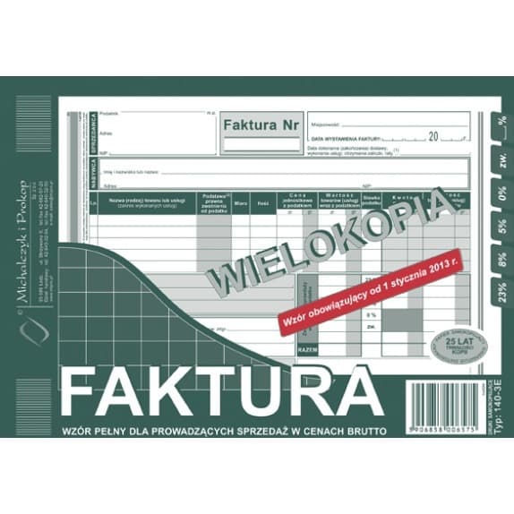 Michalczyk & Prokop BRUTTOFAKTURA A5 (FULD) (MULTIKOPY) MICHALCZYK OG PROKOP