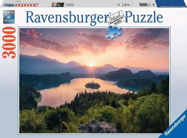 Puslespil 3000 Bled-søen Slovenien