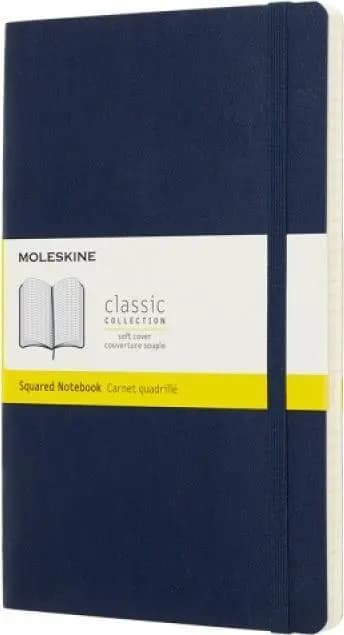 Notesbog Klassisk 13x21 safir gitter MOLESKINE