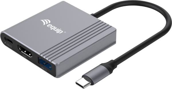 Equip 133488 USB grafisk adapter 3840 x 2160 pixel Sort, Grå